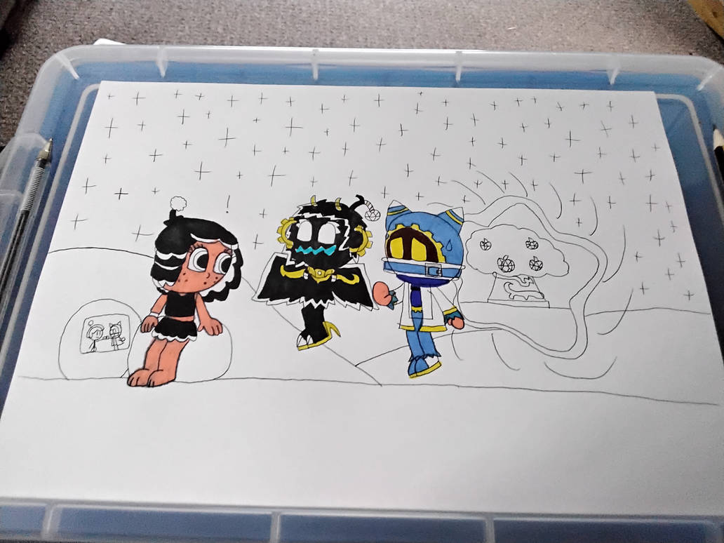 Reunited with a interdimensional friend? by madlittleme123 on DeviantArt