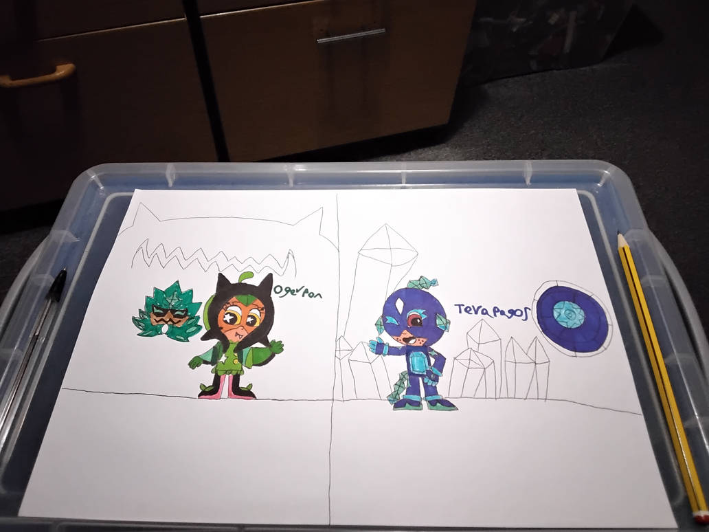 PJ Ogerpon and Terapagos art test by madlittleme123 on DeviantArt