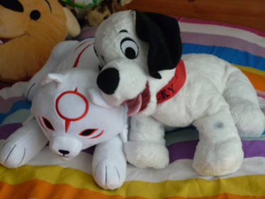 Okamiden Chibiterasu and Disney BIG Lucky Toy