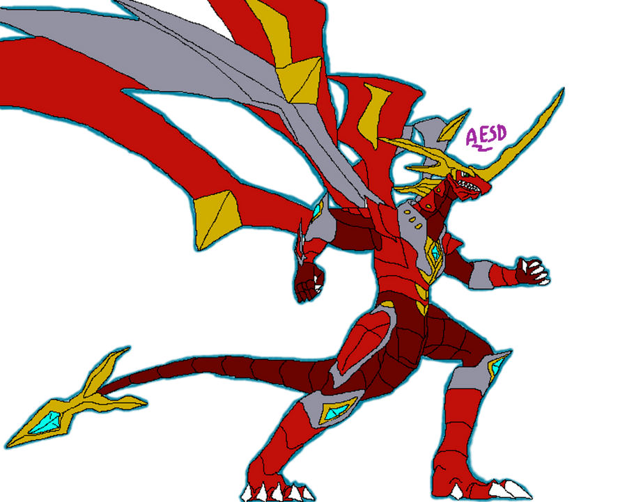 Bakugan Dragonoid: Pyrus Titanium Dragonoid by AESD on DeviantArt