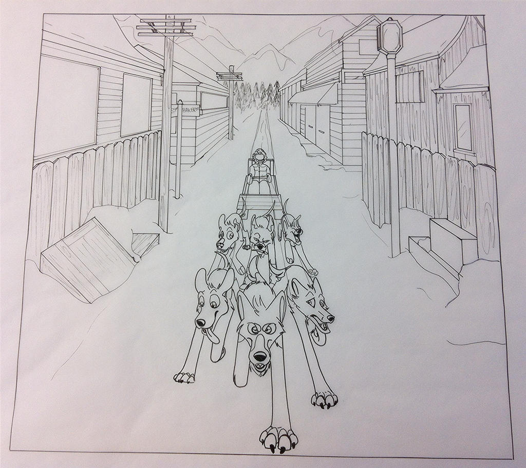 1-Point Perspective Assignment by bmbbaby4 on DeviantArt