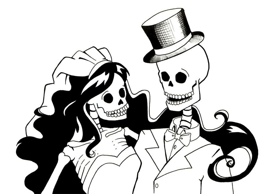 Skeleton Bride And Groom By Sareidia On Deviantart