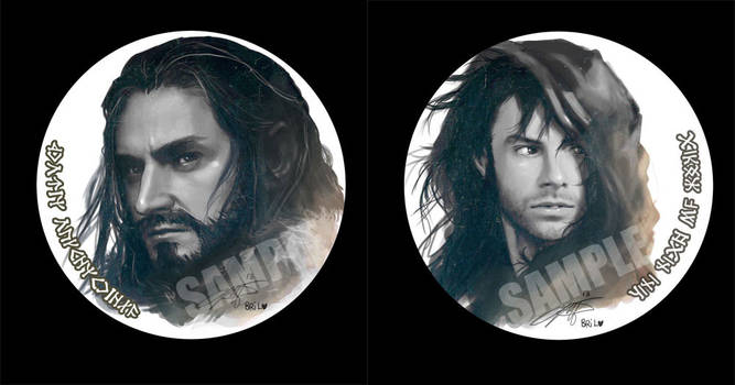 Thorin n Kili Pin button