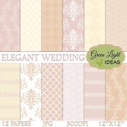 Elegant Wedding Digital Papers