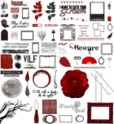 True Blood / Vampire: Word Art + Clear Cut PNG 20