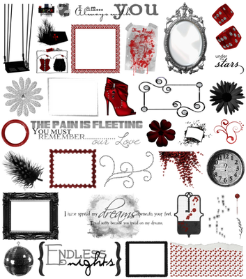 True Blood / Vampire: Word Art + Clear Cut PNG 30