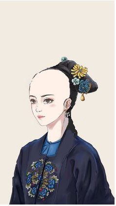 Queue Haircut Qing dynasty noble woman queue hairstyle by Umbrella6661 on DeviantArt