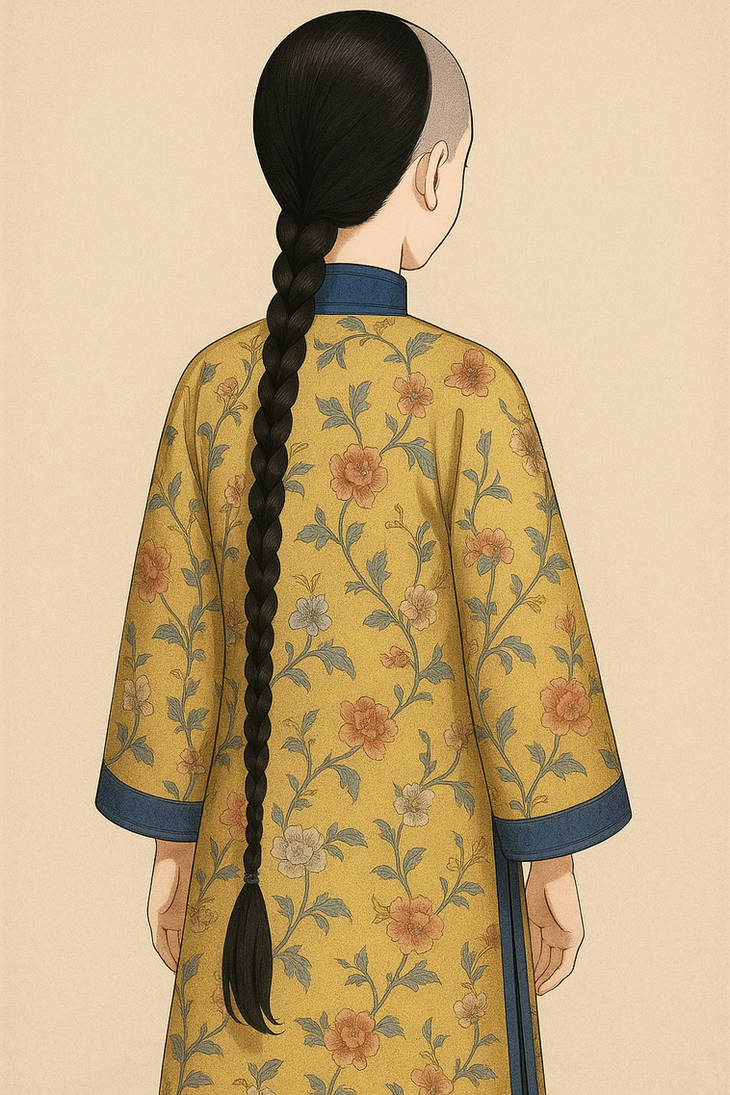Qing Dynasty Princess With Queue Hairstyle Back By Umbrella6661 On qing-dynasty-princess-with-queue-hairstyle-back-by-umbrella6661-on