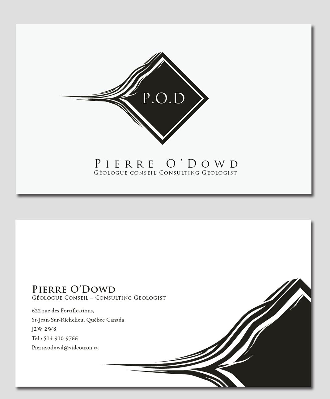 Geology business card