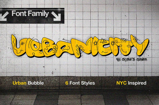 (FREE) Urbanicity | NY Inspired Bubble Font