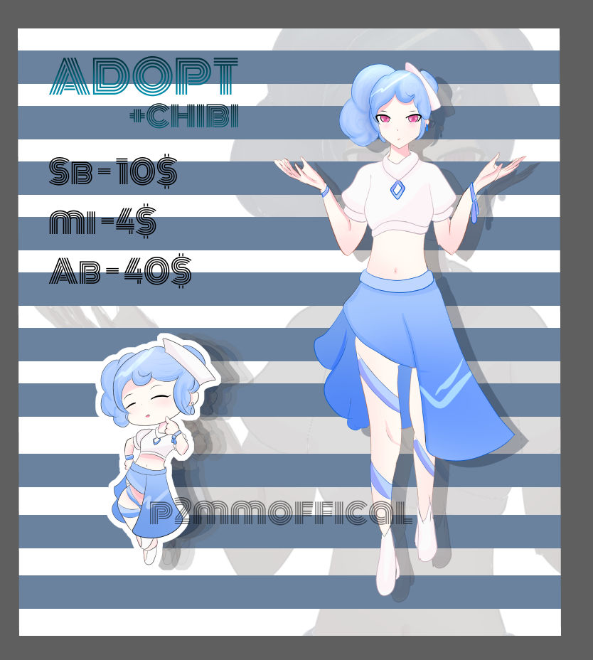 {OPEN} Character + Chibi Adopt! by p2mmoffical on DeviantArt
