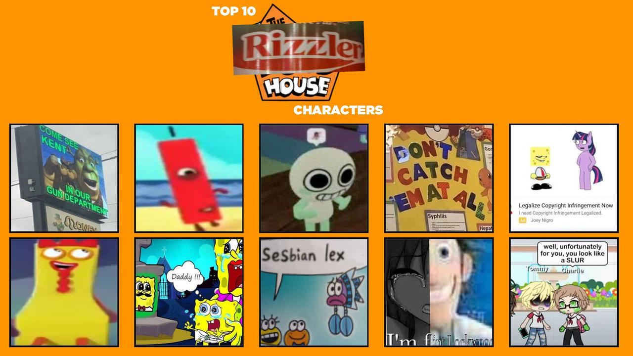 Sus Rizzler TOP 10 THE RIZZLER HOUSE CHARACTERS!!! by fennyfennklio on DeviantArt