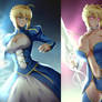 Slave Artoria Pendragon (before-after)