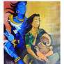 Shiv-Parvati with Lord Ganesha