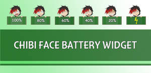 Chibi Face Battery Widget