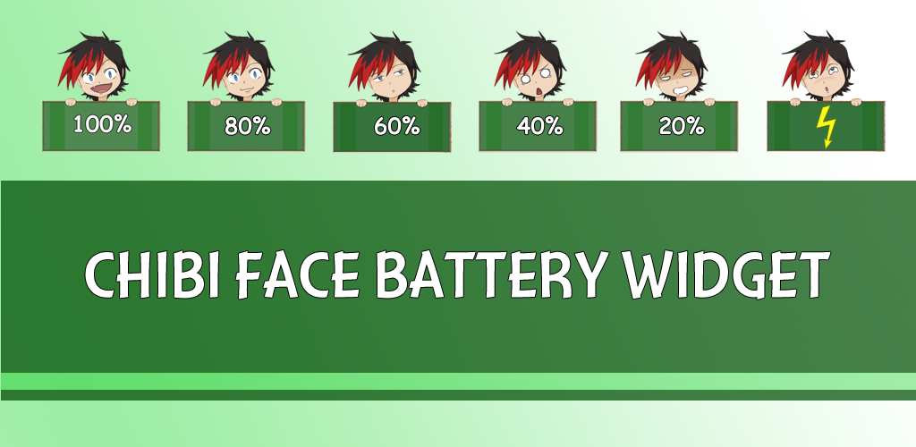 Chibi Face Battery Widget