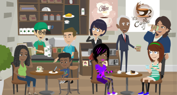 Cafe Blue Deviantart Cafe by Polarbearshygirl on DeviantArt