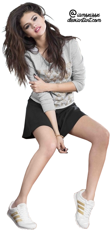 Selena Gomez png adidas neo 3 by iamszissz on DeviantArt