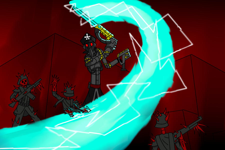 Demon Cut cutting down demons by FredLord999 on DeviantArt