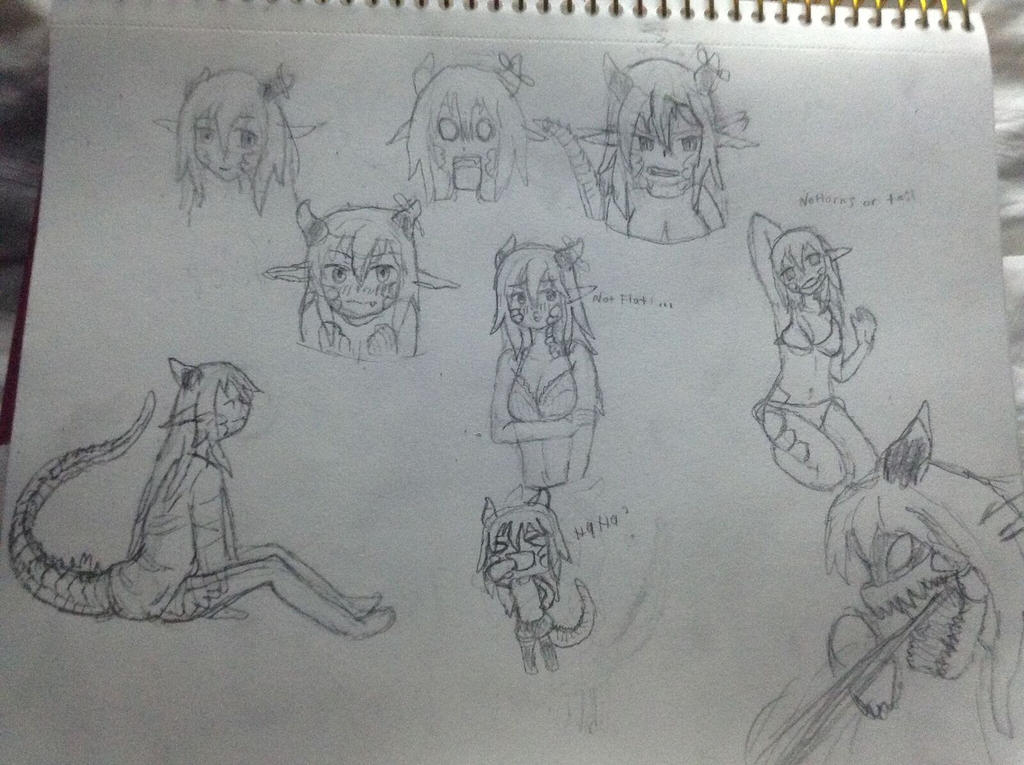 Poses and expressions sketch