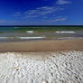 sitting on the seaside