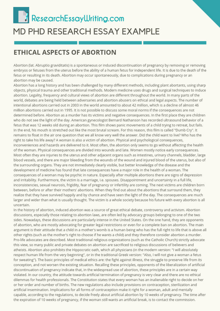 Phd Work Examples MD PHD Research Essay Example by ResearchEssayWriting on DeviantArt