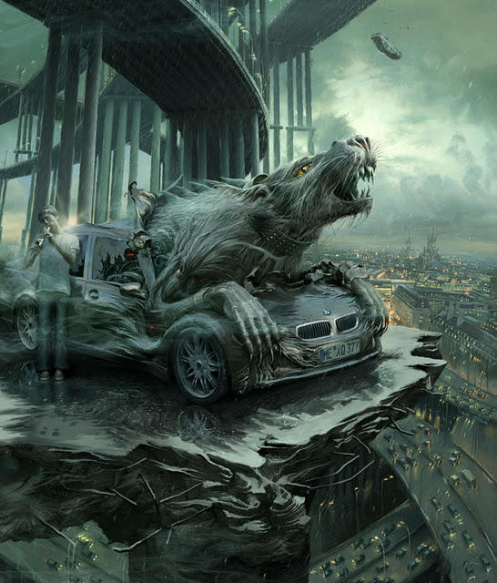 Demon in the car by 25kartinok on DeviantArt