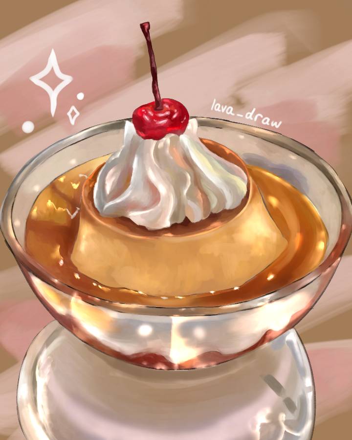 Pudding Drawing Acrylic Pudding art by lavadraw on DeviantArt