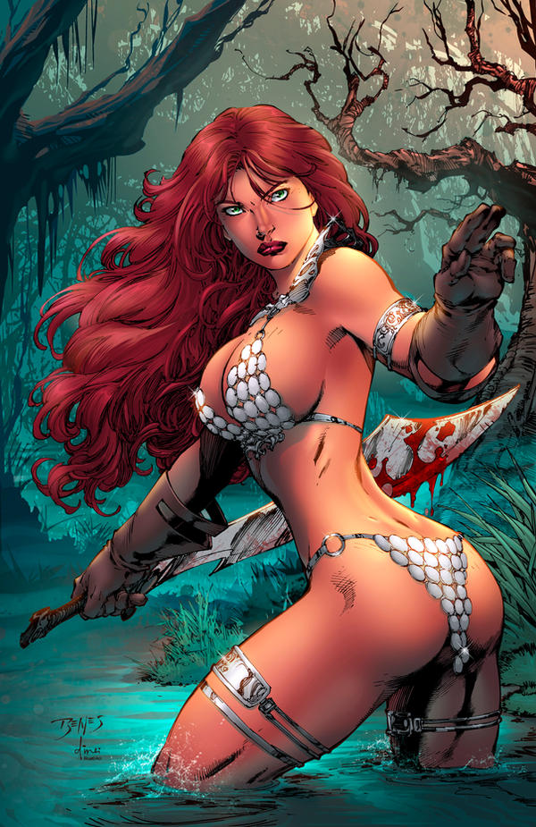Red Sonja Annual 2015 cover colors