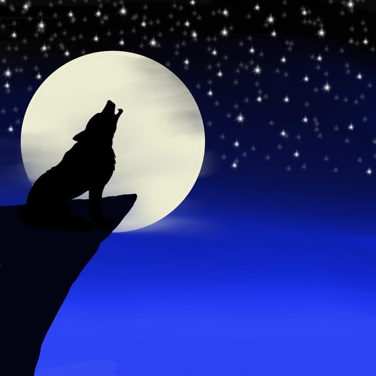 Howling wolf by Vladiscourage on DeviantArt