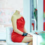 6: Headless Red Dress