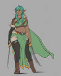 COMMISSION: Lyn, Wood Elf, Alternate Outfit
