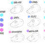 ladon head/snout shape variants