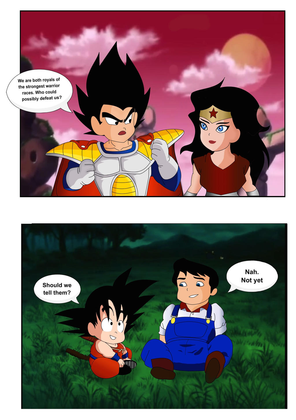 DC and DBZ crossover (kid version)