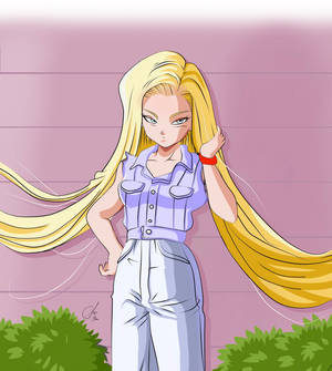 Long haired Android 18