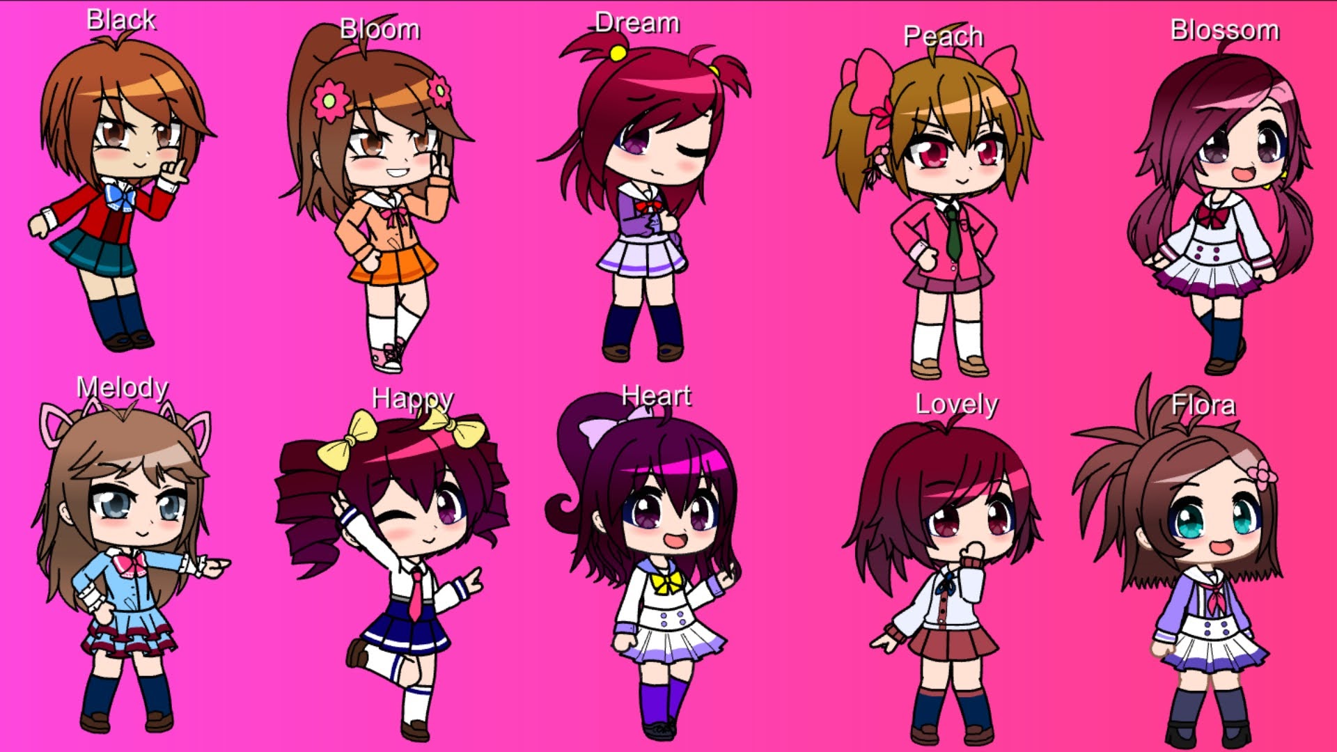 Pink Cures In Gacha Club 1 By Curelilyxd On Deviantart