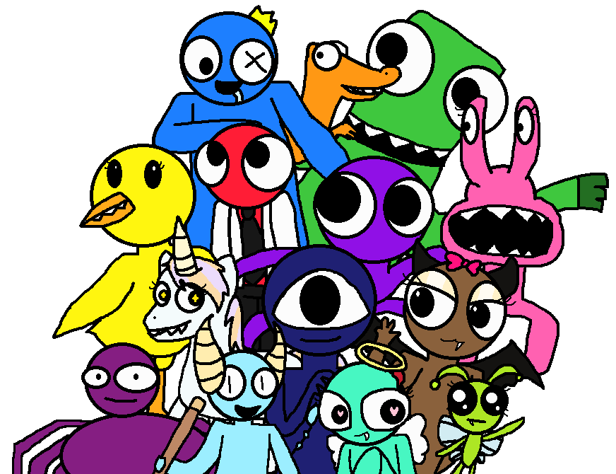 Baby Rainbow Friends by JuanDeleon250 on DeviantArt