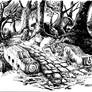 Skywind Sketch - Ancient bridge concept