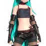 PDFT: Punk Miku - Non MMD Render Wanna Be