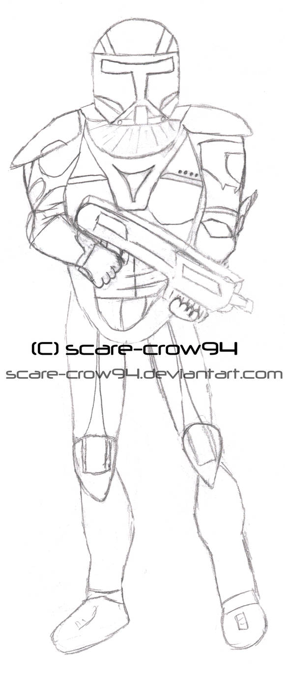 Drawing Commando Space Republic Commando 2 by scare-crow94 on DeviantArt