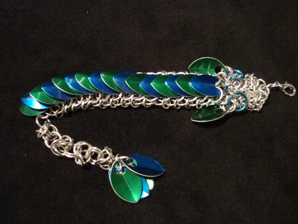 Green and Blue Chainmail Dragon by xThe-Royal-Dragonx on DeviantArt
