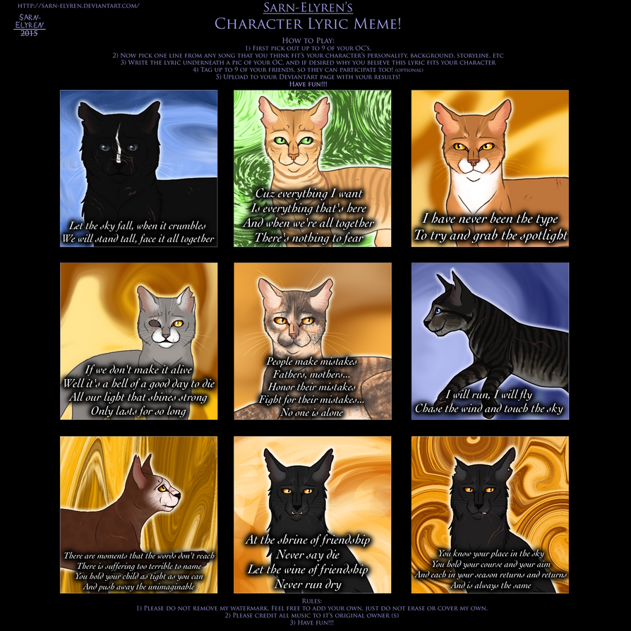 Warriors POV Characters - Series One and Two by Jayie-The-Hufflepuff on  DeviantArt
