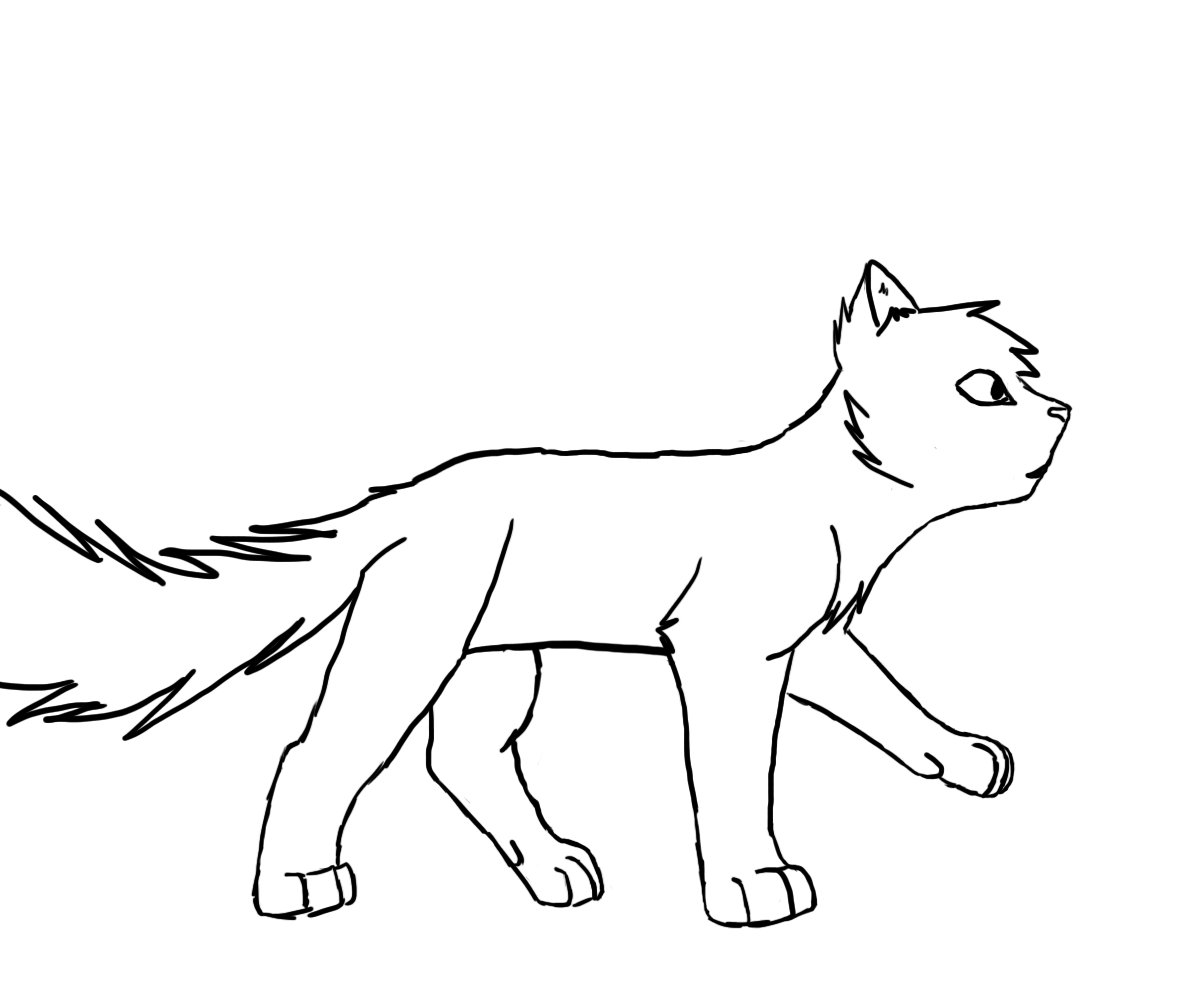 Cat Walk Lineart Animation by squalled-101 on DeviantArt
