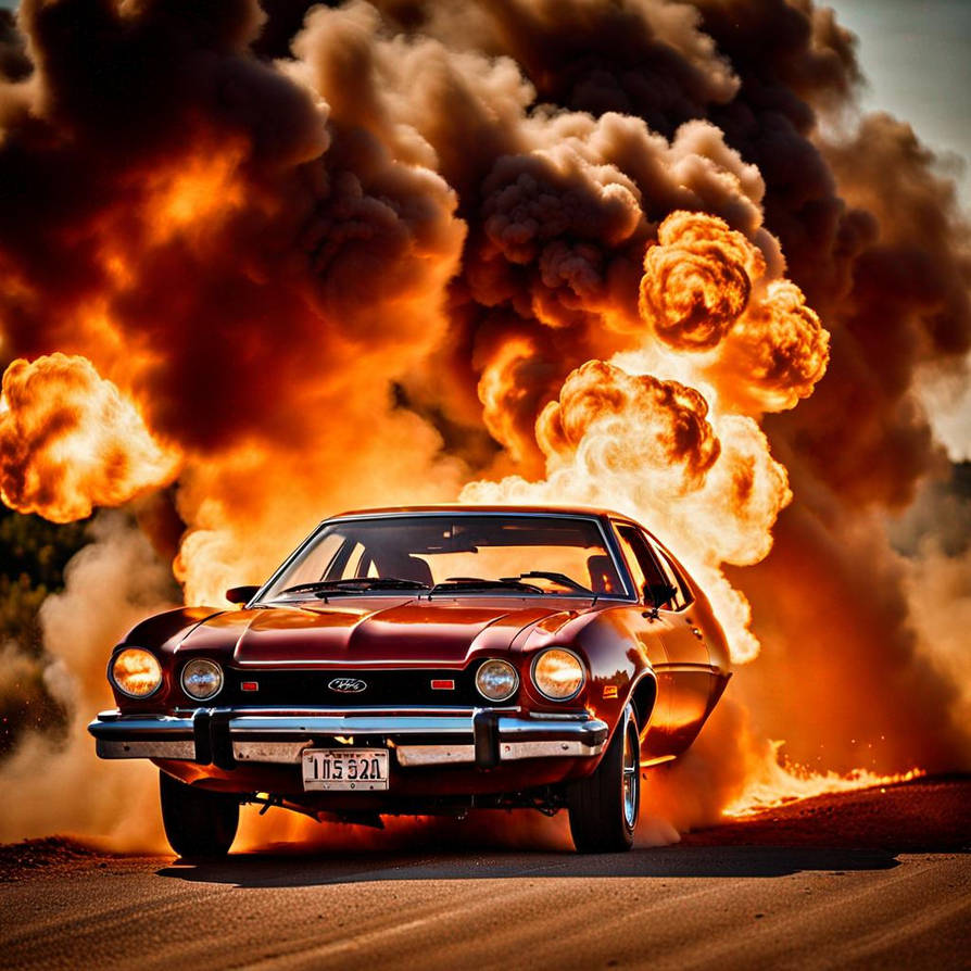 Explosion Of A Ford Pinto (car) In A Cinimatic, Ag by Dashizy on DeviantArt