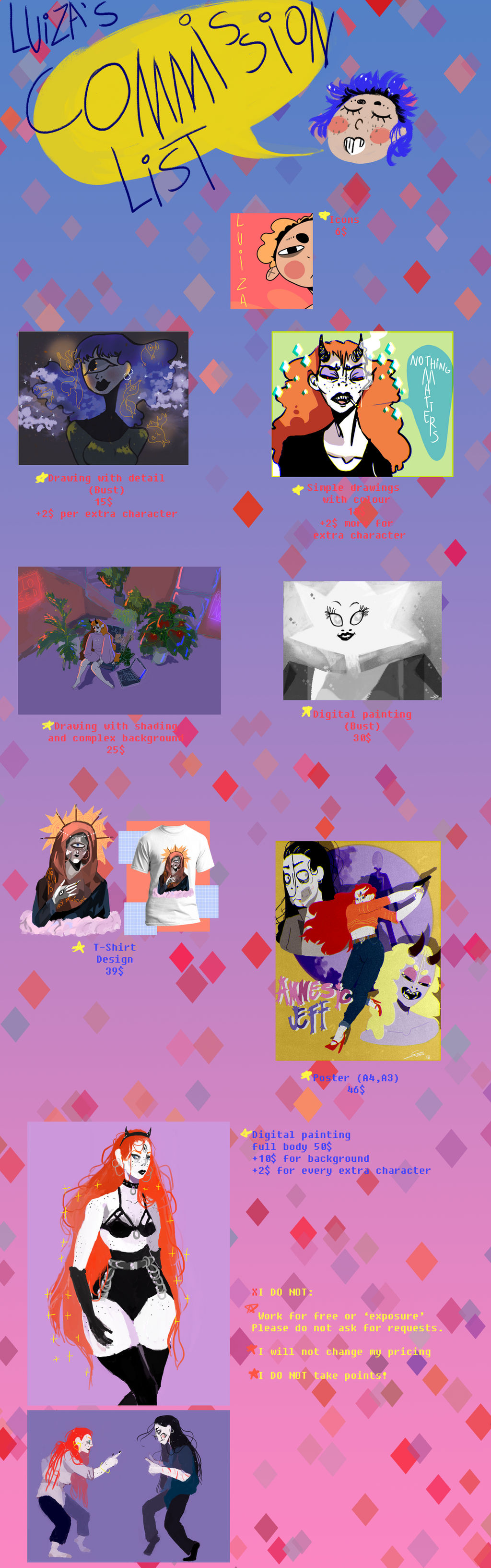 My Commission List!{OPEN} by Zelda-muffins