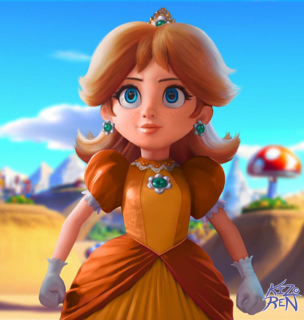 Principessa Daisy Deviantart Princess Daisy Future Design Concept By