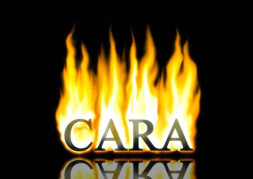 Cara on Fire