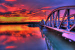 Bridge in the dusk by mariustipa