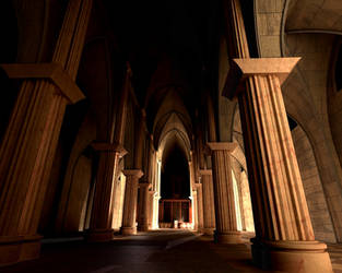 Gothic Church, Night by mariustipa