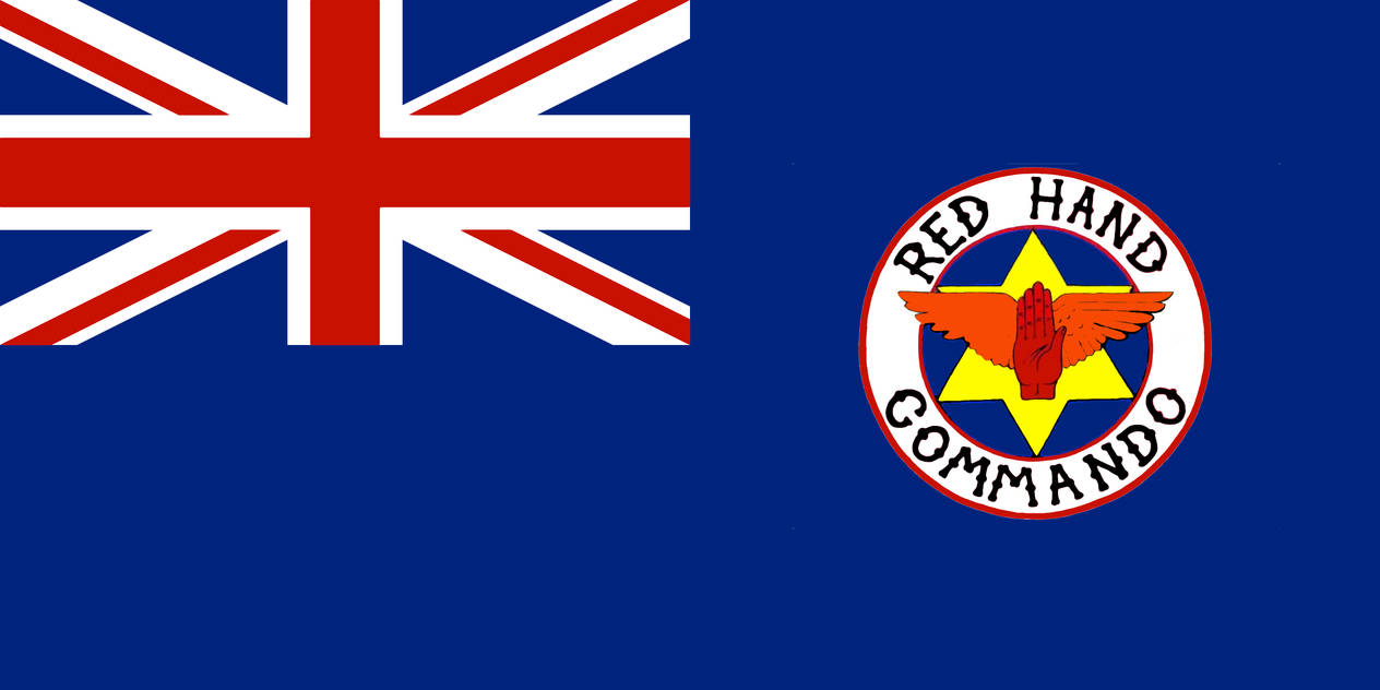 Fictional Red Hand Commando Flag by BritannicLoyalist on DeviantArt